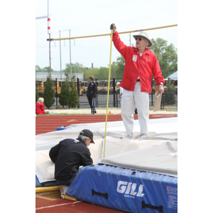 Gary's Sr. and Jr. working the Pole Vault