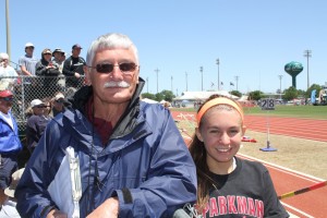 Coach Gover and Gabrielle at the State Meet.