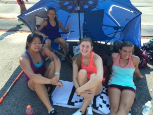 Hanging out with Vaulters from Bob Jones and PJP III during Summer Track.